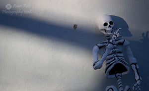 Skeleton on Wall; Mexico City, Mexico